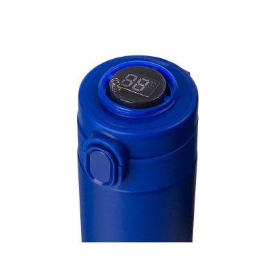 Вакуумная термокружка Waterline с медной изоляцией Bravo, 400 мл, тубус, синий-6