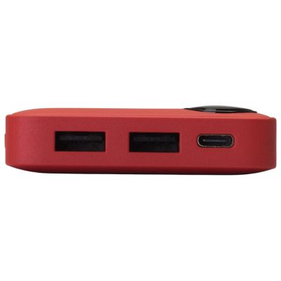 Внешний аккумулятор с дисплеем Mild, 10 000 mAh, красный-5