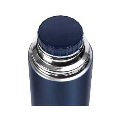 Термос Relaxika 101 (1 литр), темно-синий (без лого)-3