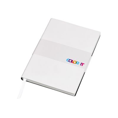 Бизнес-блокнот C1 софт-тач, гибкая обложка, 128 листов, белый-5