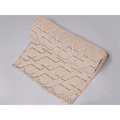 Светящийся в темноте плед Lattice бежевый-1