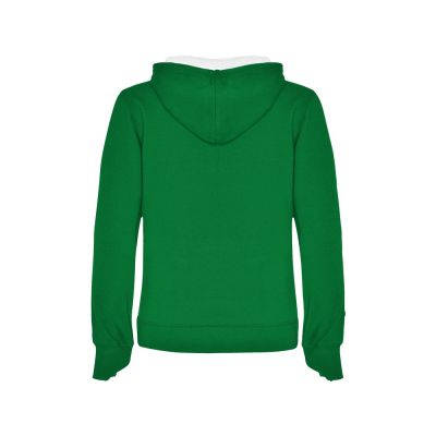 Толстовка с капюшоном Urban женская, зеленый/белый-1