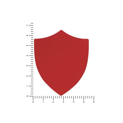 ПАТЧ ЩИТ soft-touch (красный) 6,6 х 5,5 см-1