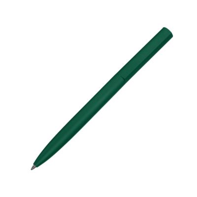 Шариковая металлическая ручка Minimalist софт-тач, зеленый-0