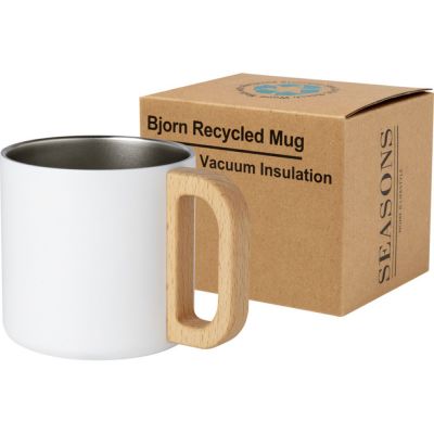 Кружка Bjorn объемом 360 мл с медной вакуумной изоляцией, белый-3