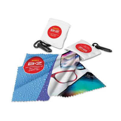 Очищающая салфетка в чехле с возможностью полноцветной печати-0