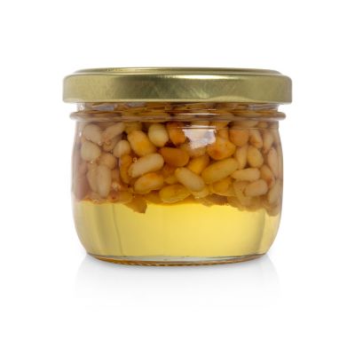 Сувенирный набор Мед с кедровыми орешками 120 гр-0