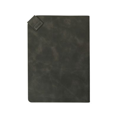 Блокнот А5 в гибкой обложке Chaplin, серый-3