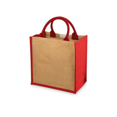 Сумка подарочная Chennai, натуральный/красный-0