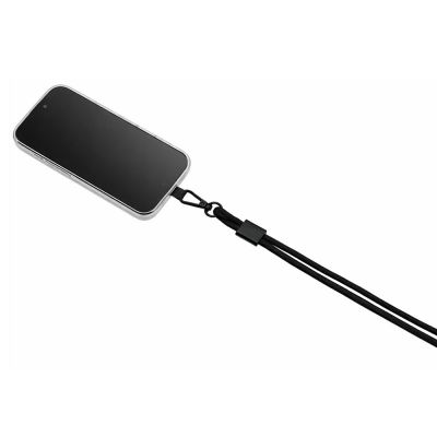 Ремешок на шею для телефона Риксо, черный-3