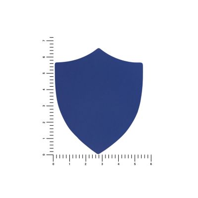 ПАТЧ ЩИТ soft-touch (синий) 6,6 х 5,5 см-1