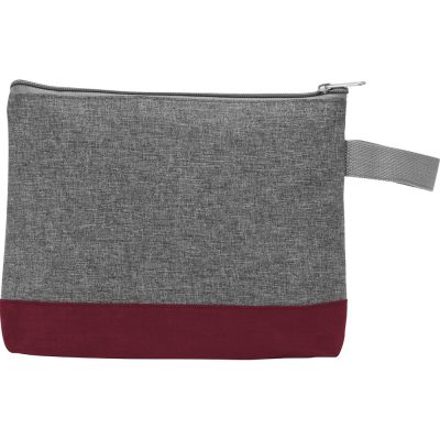 Косметичка двухцветная Trivium, серый/бордовый-2