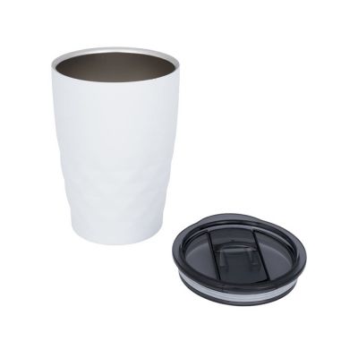 Кружка Geo с вакуумной изоляцией, белый/черный-1