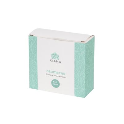 Свеча в декоративном стакане Geometry, черный-6