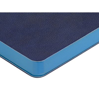 Ежедневник А5 датированный Boston 2026, синий с голубым обрезом-3