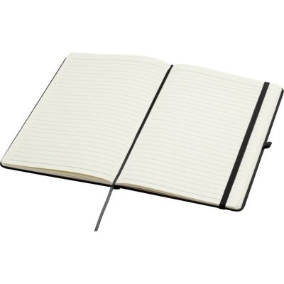 Блокнот Spectrum Plus формата A5 в твердой обложке - сплошной черный-3