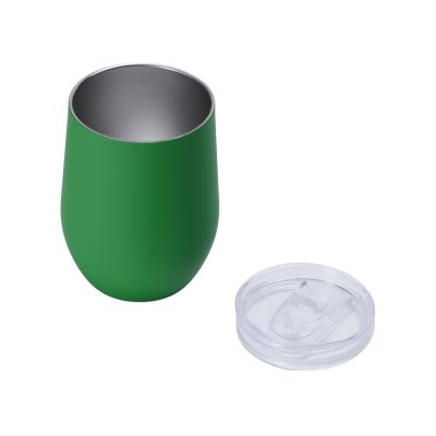 Термокружка Sense Gum, soft-touch, непротекаемая крышка, 370мл, крафтовая упаковка, зеленый-1