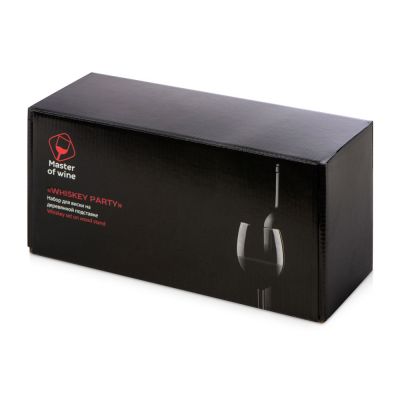 Набор для виски и коктейлей на подставке из дуба Whiskey Party-10