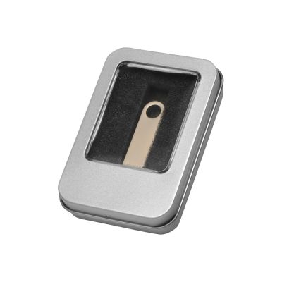 Коробка для флеш-карт с мини чипом Этан, серебристый-6