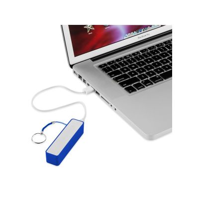 Портативное зарядное устройство Jive, ярко-синий/белый-1