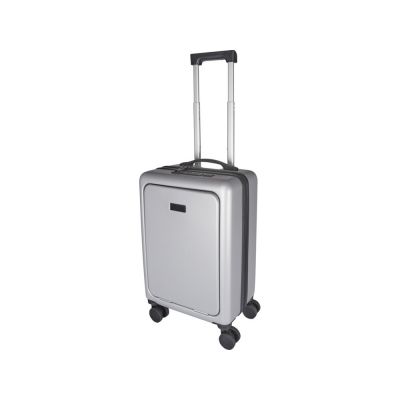 Rover Pro 20-дюймовый чемодан на колесах из материалов, переработанных согласно стандарту GRS, объемом 40 л - Серебряный-0