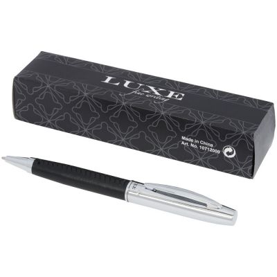 Подарочный набор с шариковой ручкой Scherzo, черный-3