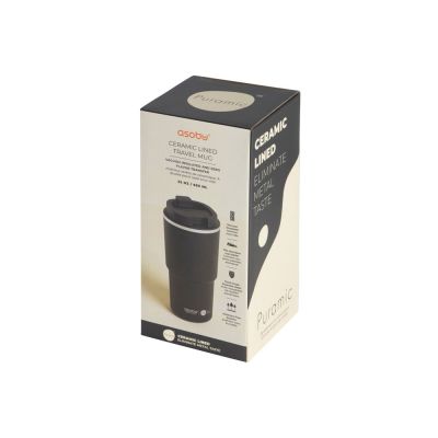 Вакуумная термокружка с  керамическим покрытием Pick-Up, 650 мл, черный-12