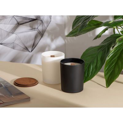 Свеча соевая ароматическая в стекле Niort, черная-6