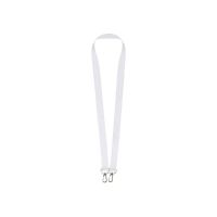 Ланъярд 2 см под сублимацию с 2-мя карабинами, серебристый