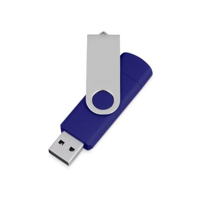 USB/micro USB-флешка 2.0 на 16 Гб Квебек OTG, синий-1