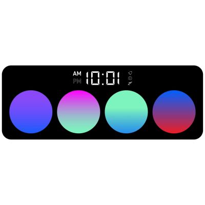 Часы с беспроводным зарядным устройством Rombica Timebox 1, белый-6