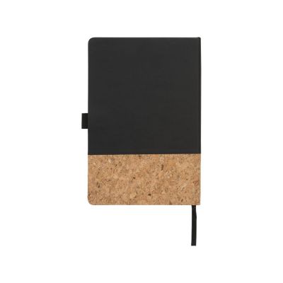Блокнот Evora формата A5 из пробки и термополиуретана, черный-2