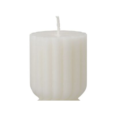 Набор свечей с гранями Vela, темно-серый, белый-8