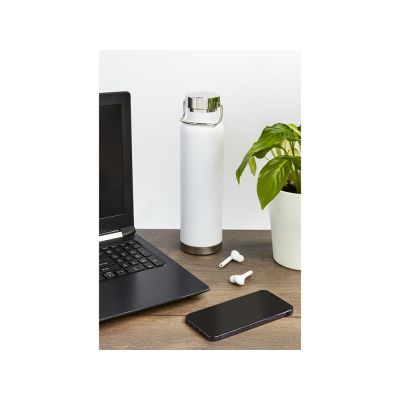 Бутылка для воды с вакуумной изоляцией Thor объемом 650 мл из переработанной нержавеющей стали, сертифицированной по стандарту RCS - Ярко-синий-4