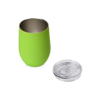 Термокружка Sense Gum, soft-touch, непротекаемая крышка, 370мл, зеленое яблоко-1