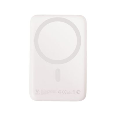 Магнитный внешний беспроводной аккумулятор Polarix, QC/PD, 10000 мАч, слоновая кость-3