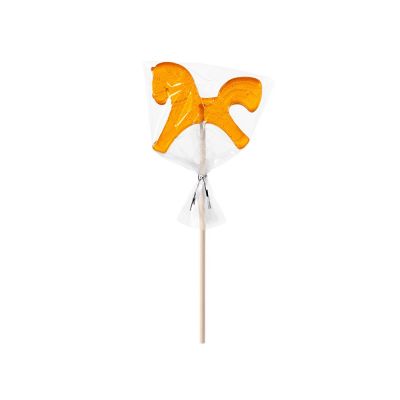 Леденец Лошадка, желтый со вкусом апельсина, 21 гр.-3