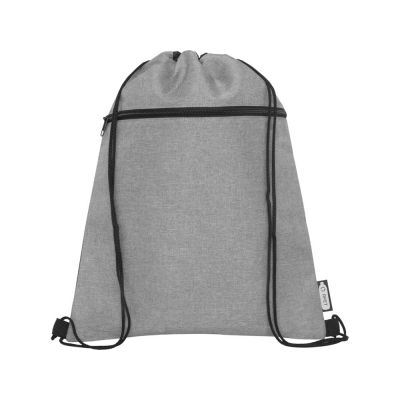 Рюкзак со шнурком Ross из переработанного ПЭТ, heather medium grey-1