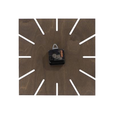 Часы деревянные Olafur квадратные, 28 см, шоколадный-3