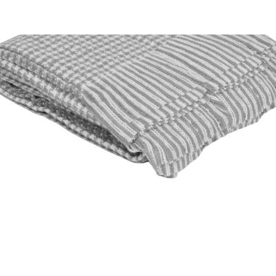 Акриловый плед Harp 130x180 см, белый/холодный серый-1