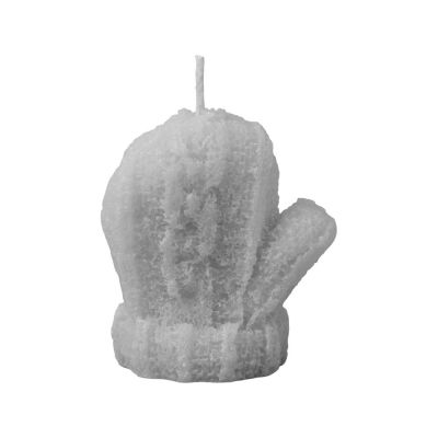 Свеча Рукавичка, серый-2