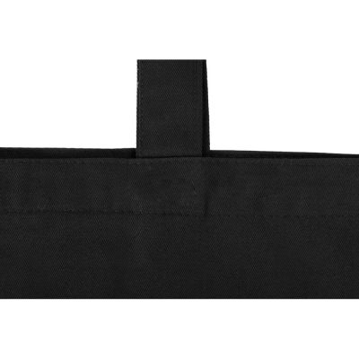 Сумка с широким дном и боками, черный-5