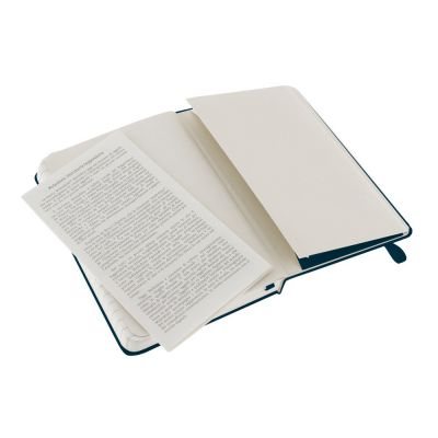 Записная книжка Moleskine Classic (в линейку) в твердой обложке, Pocket (9x14см), голубой сапфир-3