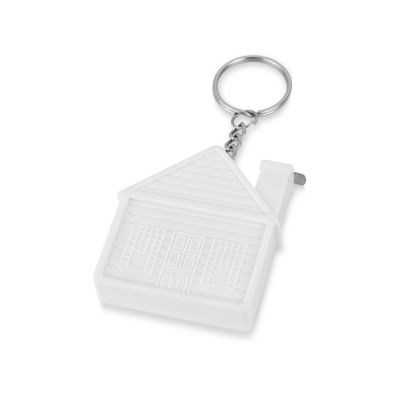 Брелок-рулетка Домик, 1 м., белый-0