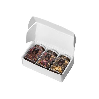 Набор подарочный с тремя видами чая Bouquet (два черных чая, зеленый чай)-1