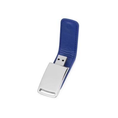 Флеш-карта USB 2.0 16 Gb с магнитным замком Vigo, синий/серебристый-1