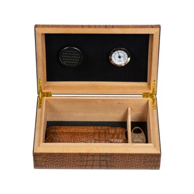 Хьюмидор с аксессуарами, коричневый-1