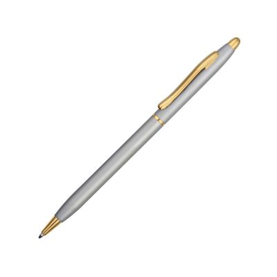 Ручка шариковая Женева серебристая-0