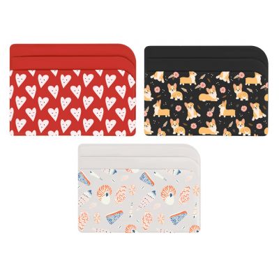 Картхолдер для 3-х карт с возможностью полноцветной  УФ-печати, софт-тач-0