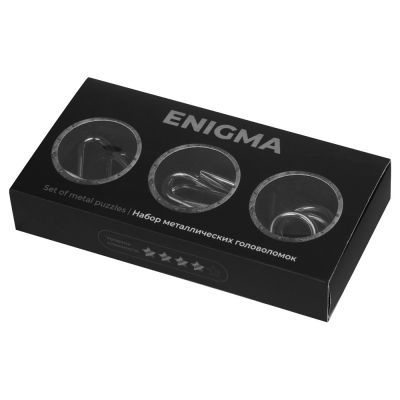 Набор из 3 металлических головоломок в мешочках Enigma-5